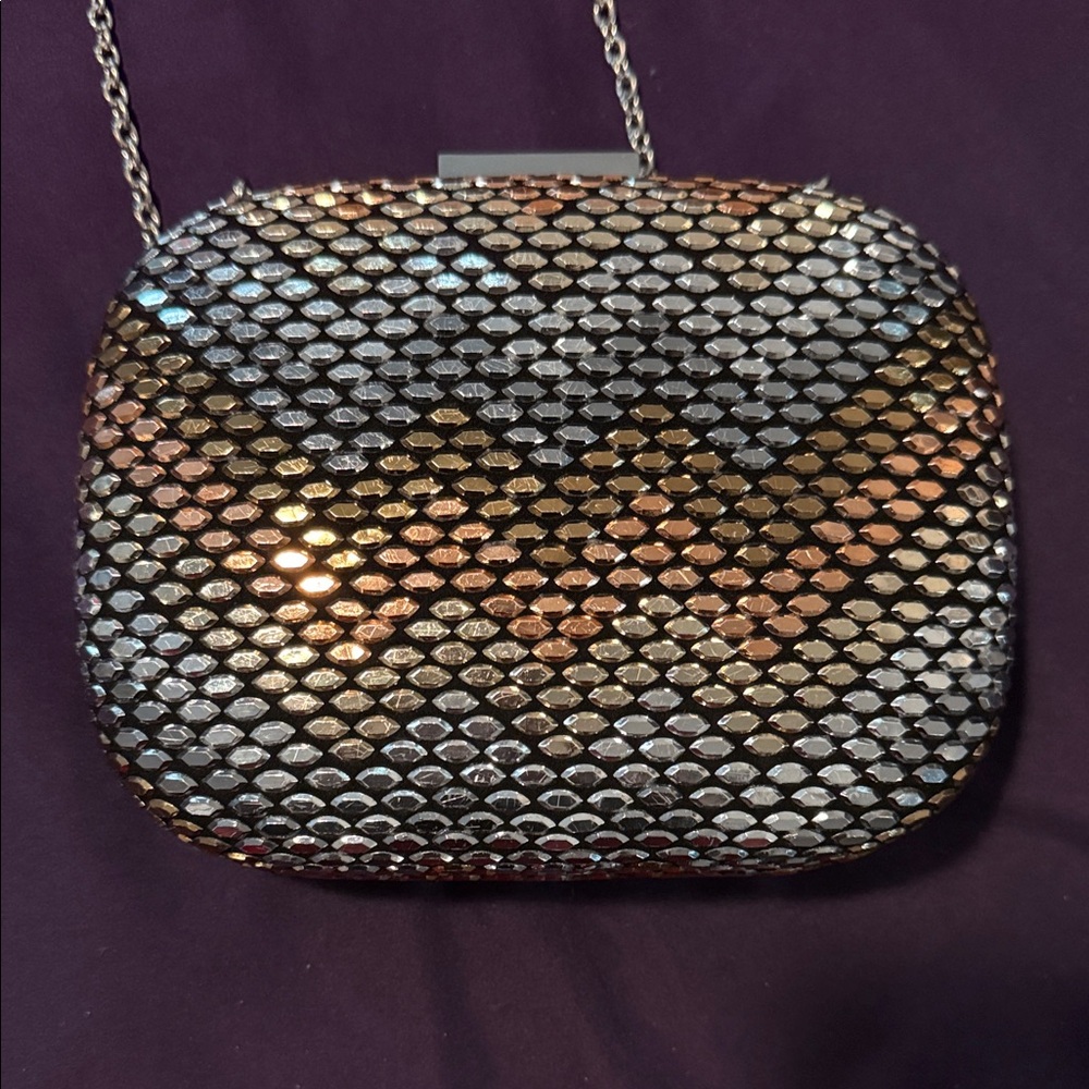 Marciano Silver and Gold Clutch